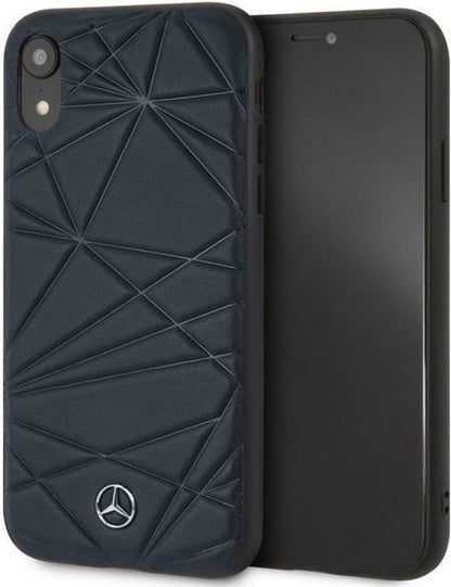 CG Mobile Mercedes Twister Hartleder iPhone XR Coque – Bleu