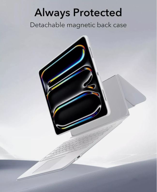 ESR iPad Pro 13 Zoll (M4, 2024) Tastaturhülle mit Magnetständer