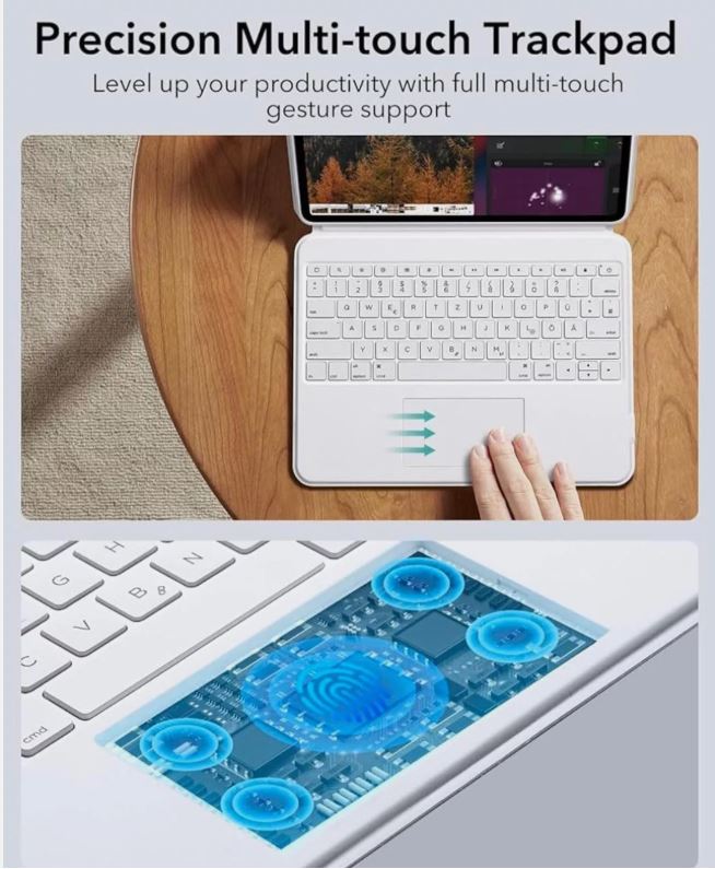 ESR iPad Pro 13 Zoll (M4, 2024) Tastaturhülle mit Magnetständer