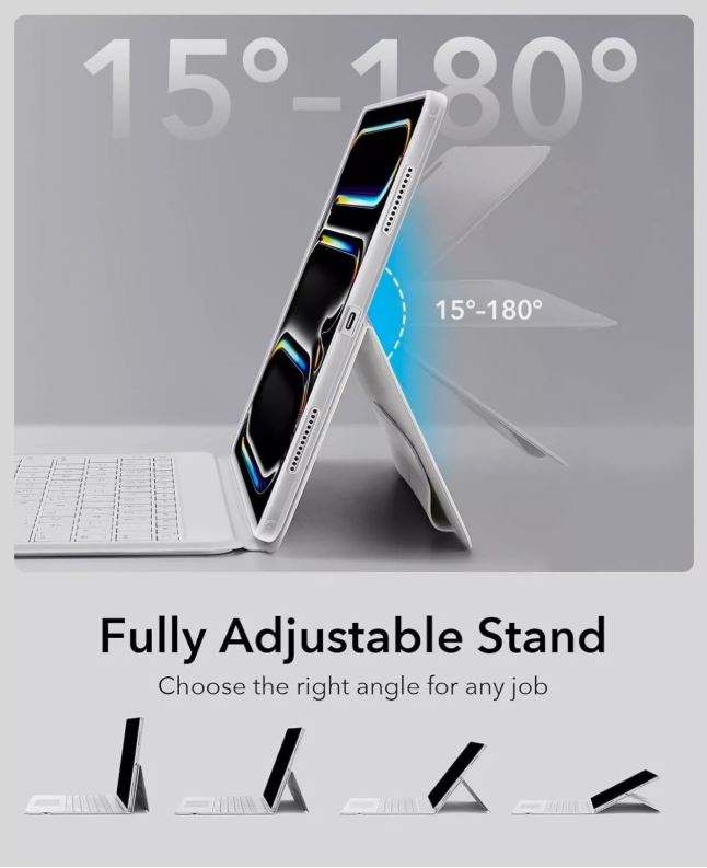 ESR iPad Pro 13 Zoll (M4, 2024) Tastaturhülle mit Magnetständer