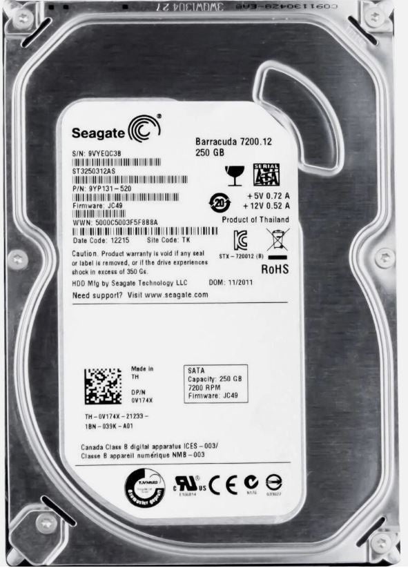 Seagate Barracuda 7200.12 250GB SATA HDD
