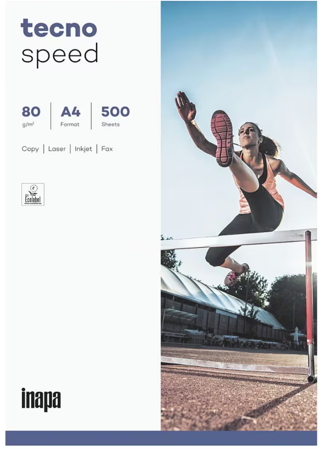 Multifunktionspapier A4 Inapa tecno Speed - 500 Blatt gesamt, 80g/qm