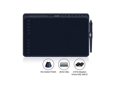 Tablette PC Huion HS611 Bleue 5080 pixels par pouce 258,4 x 161,5 mm USB bleu