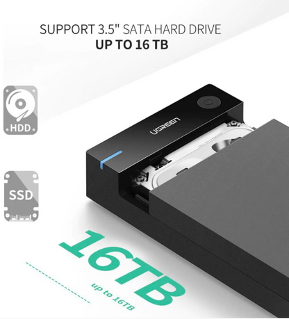 UGREEN External Hard Drive Enclosure for 3,5-Zoll-SATA