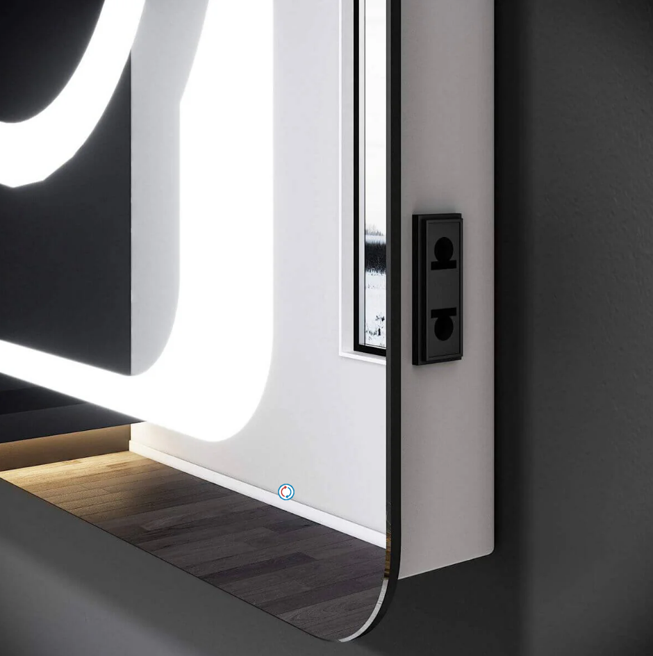 SONNI Badezimmer LED Spiegel Badspiegel mit Beleuchtung Kosmetikspiegel Touchschalter 80x60cm GTBM009