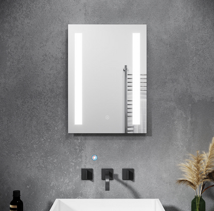 SONNI Badezimmer LED Spiegel Badspiegel mit Beleuchtung Touchschalter 45x60cm /50x70cm