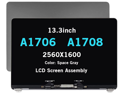 661-07970 LCD-Display, vollständiger Ersatz, für MacBook Pro 13 Zoll A1706 A1708 Ende 2016 Mitte 2017, Grau
