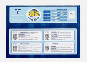 2500 X Clairefontaine Kopierpapier Smart Print DIN A4 50 g/qm 2500 Blatt