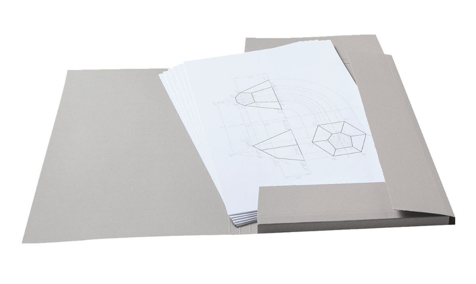 folia 10er-Pack Zeichenmappe A3 avec Verschlusssband 