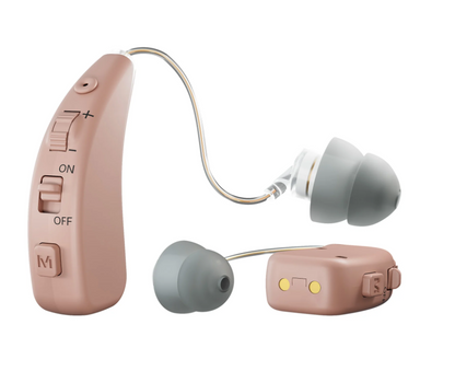 Delmicure Hörverstärker , Hörgeräte für Senioren mit Ladestation,  VHP-1504 Beige – Paar