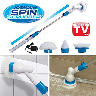 DECMAY Spin Scrubber-Bürste mit 3 Bürstenköpfen und ein Ladegerät