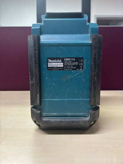 Makita DMR115 Akku-Baustellenradio (ohne Akku, ohne Ladegerät), Türkis, Schwarz, Silber GEBRAUCHT