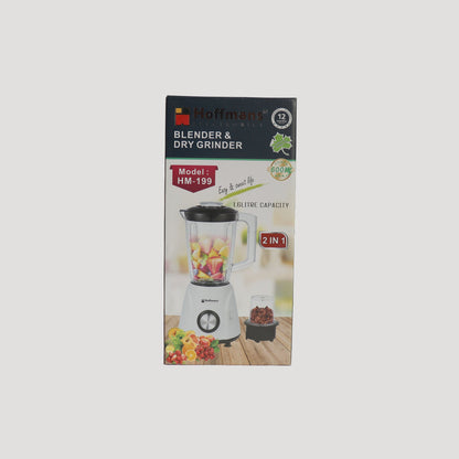 HOFFMANS HM-199 Standmixer 1.6 L 600W inklusive Kaffeemühle 2 Geschwindigkeiten,  2 in 1