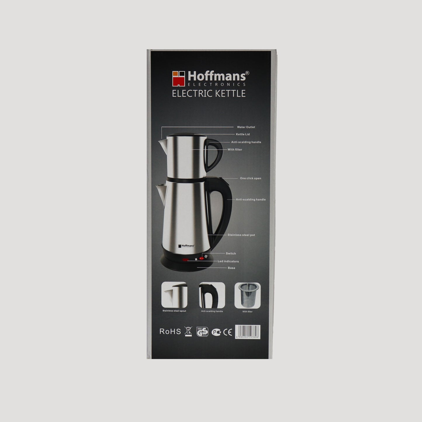 HOFFMANS HM-7828 Teekocher Machine à tee-shirt à eau 2000 watts