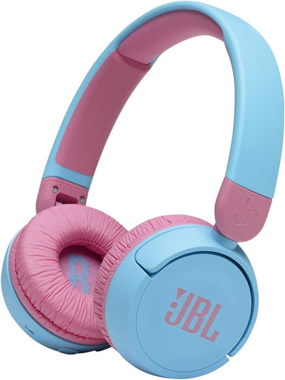 JBL JR310 BT On-Ear-Kinderkopfhörer in Hellblau  Kabellose Bluetooth-Kopfhörer mit Headset und Fernbedienung