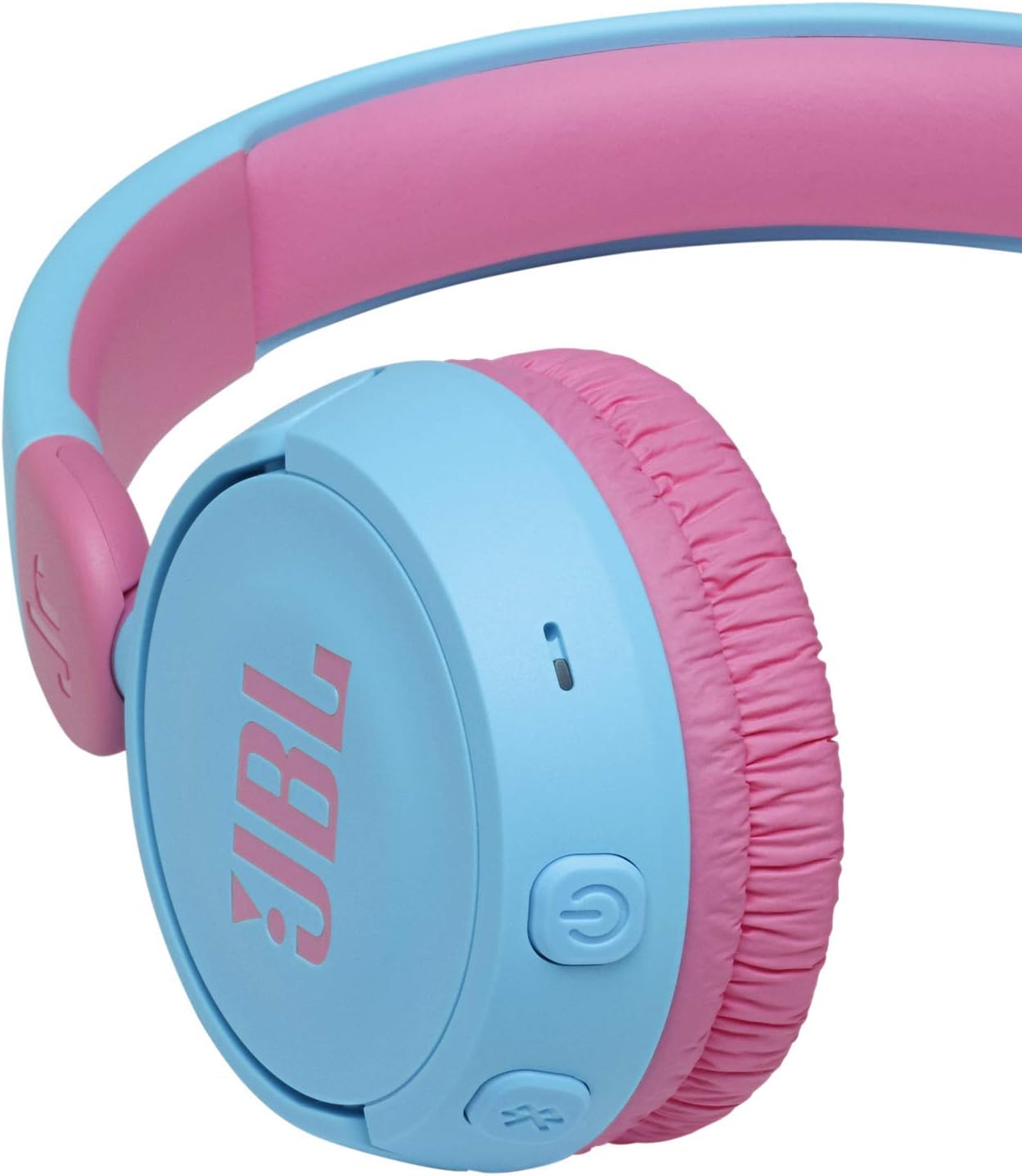 JBL JR310 BT On-Ear-Kinderkopfhörer in Hellblau  Kabellose Bluetooth-Kopfhörer mit Headset und Fernbedienung