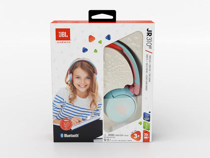 JBL JR310 BT On-Ear-Kinderkopfhörer in Hellblau  Kabellose Bluetooth-Kopfhörer mit Headset und Fernbedienung