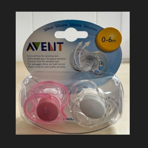 Philips Avent 2er-Pack 0-3 Monate 0-6 Monate Schnuller und 2 Babyflasche