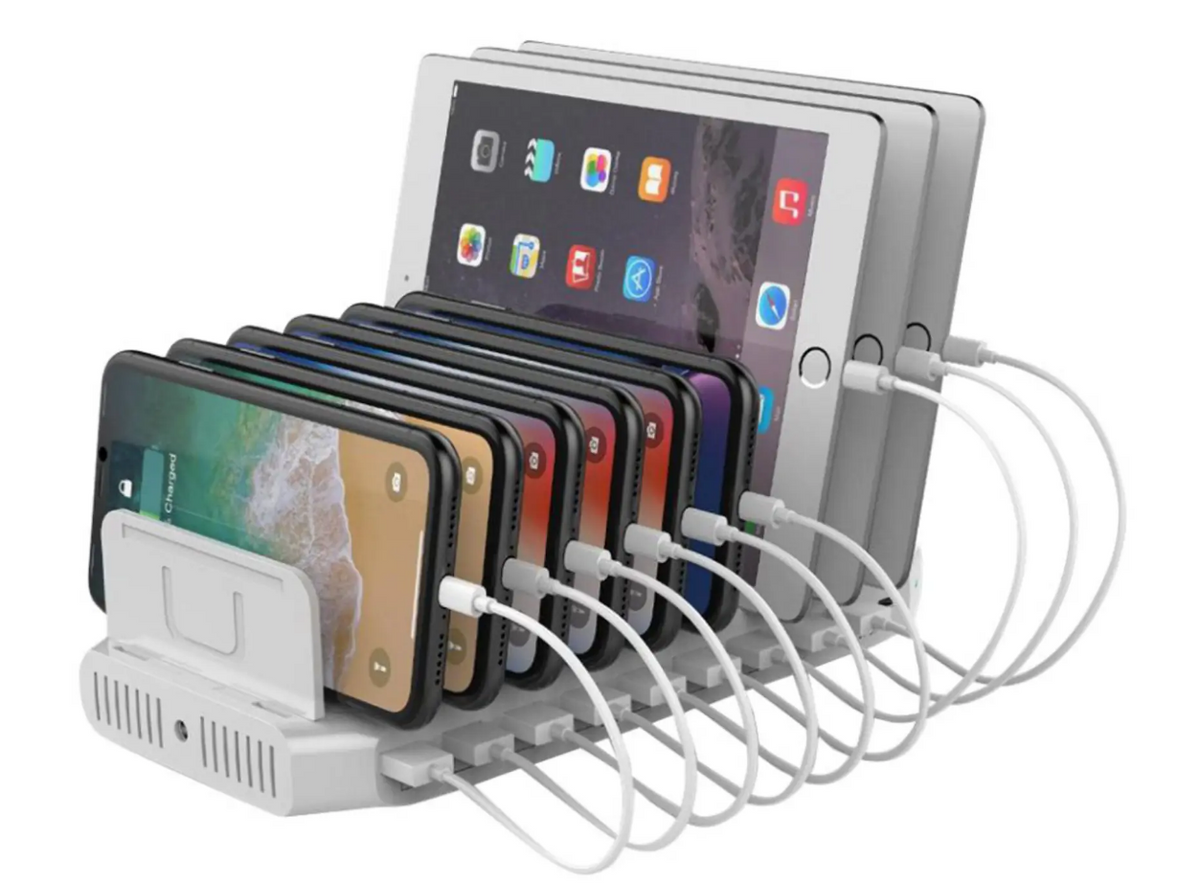 UNITEK USB Ladestation 10 Port/USB Ladegerät mit Dockingstation/Y-2190