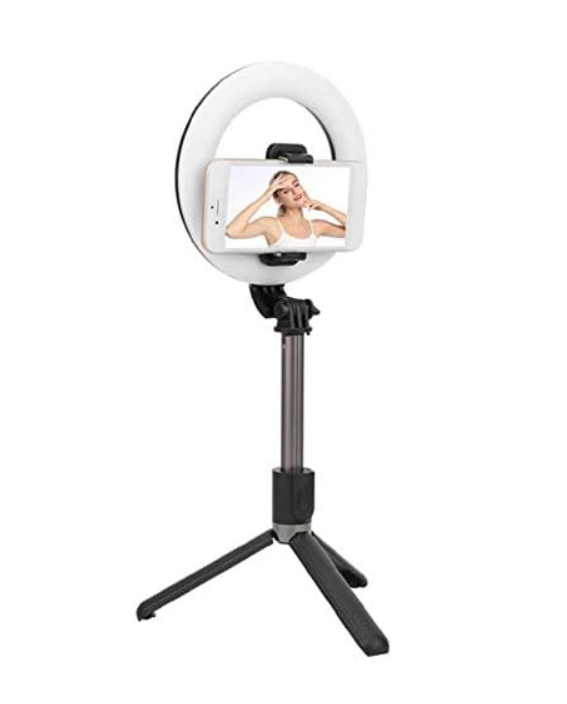 L07 Ringlicht faltbares kabelloses Selfie-Stick-Stativ