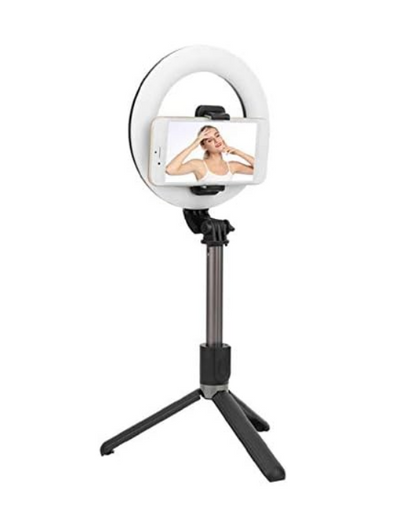 L07 Ringlicht faltbares kabelloses Selfie-Stick-Stativ