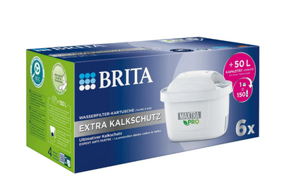 Brita Wasserfilter-Kartusche 6er Maxtra Pro Protection supplémentaire contre le calcaire (1er Pack) 