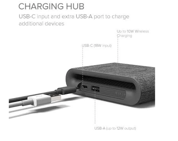 IOttie iON Wireless Charging Pad Plus - Grau