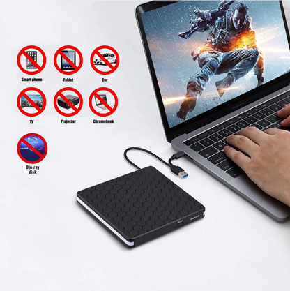 Externes DVD-Laufwerk, Amicool USB 3.0 Typ-C CD DVD +/-RW