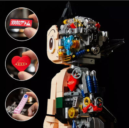 PANTASY Astro Boy Roboter-Bausatz 32 cm Klemmbaustein 1258 Teile
