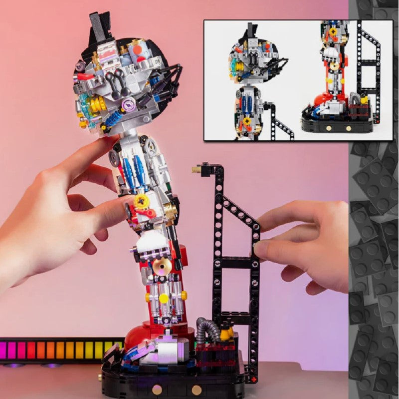PANTASY Astro Boy Roboter-Bausatz 32 cm Klemmbaustein 1258 Teile