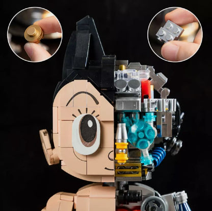 PANTASY Astro Boy Roboter-Bausatz 32 cm Klemmbaustein 1258 Teile