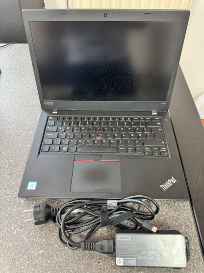 Lenovo Thinkpad L480 Intel(R) Core(TM) i5-8250U CPU @ 1.60GHz 1600 MHz 8Gb Ram 256 Lenovo 65W Charger