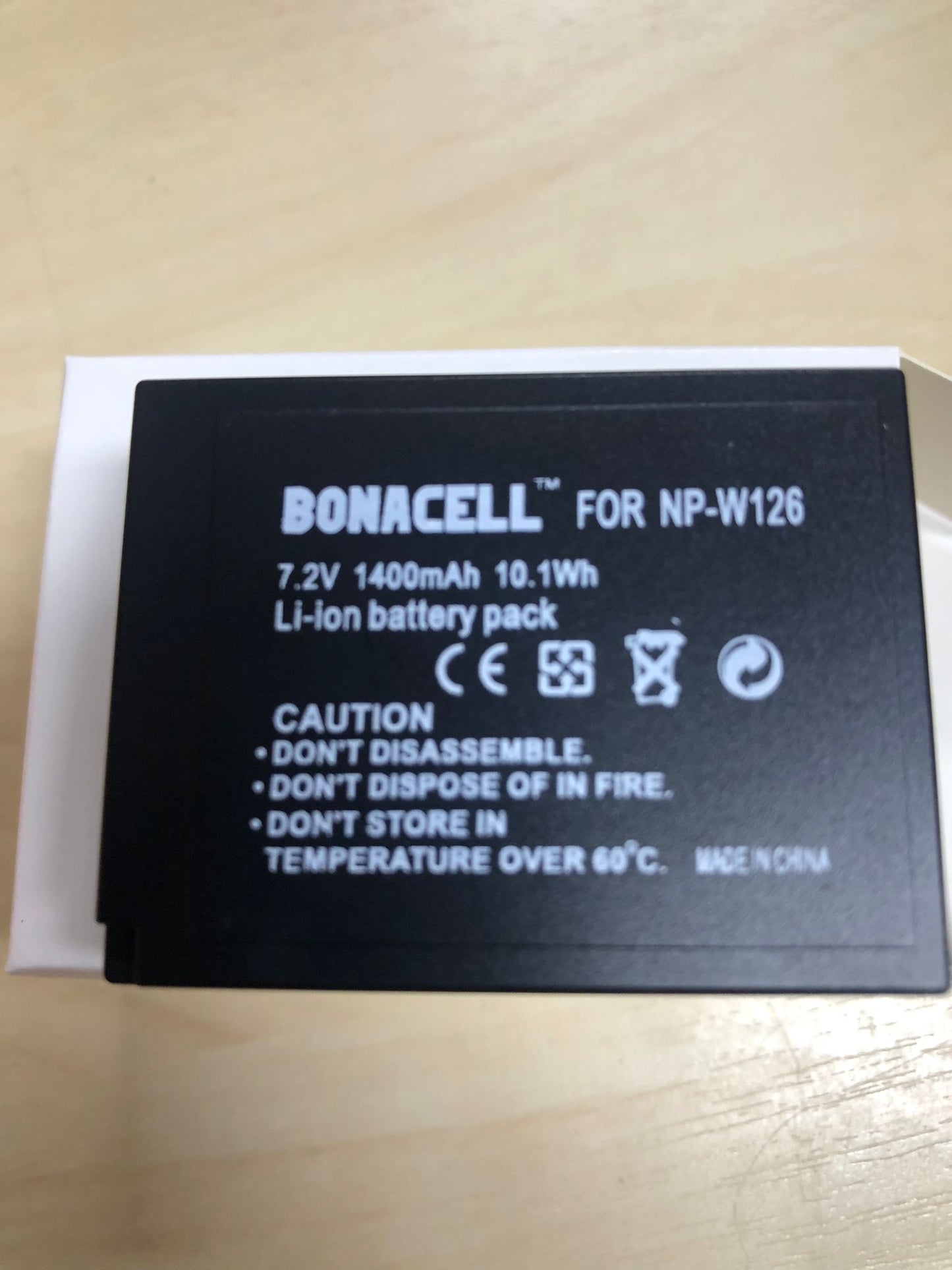2X Bonacell Akku für Fujifilm NP-W126 Kamera Ersatzakku 1400 mAh kompatibel mit Fujifilm X-T10, X-T20, X100F, FinePix HS30EXR, HS33EXR, HS35EXR, HS50EXR, X-A1, X-A2, X-A3, E2, X-E3