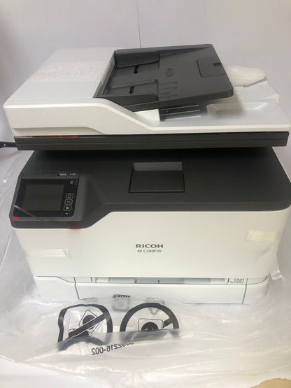 Imprimante multifonction laser couleur 4 en 1 RICOH M C240FW blanche