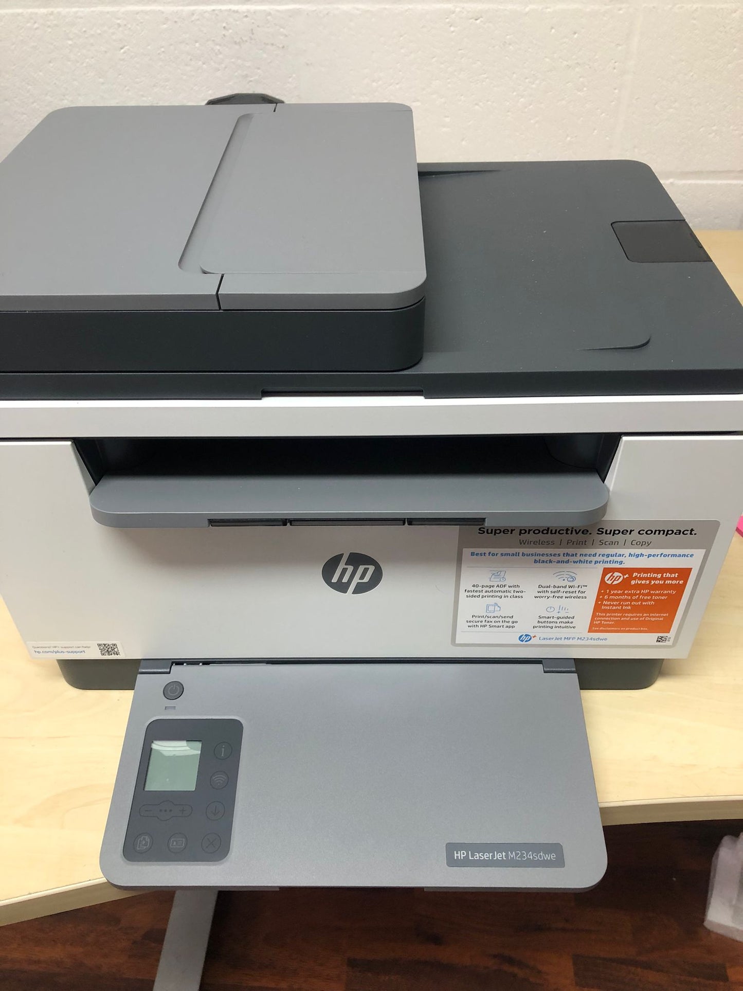 HP LaserJet M234sdwe, laser, monochrome, 600 x 600 ppp