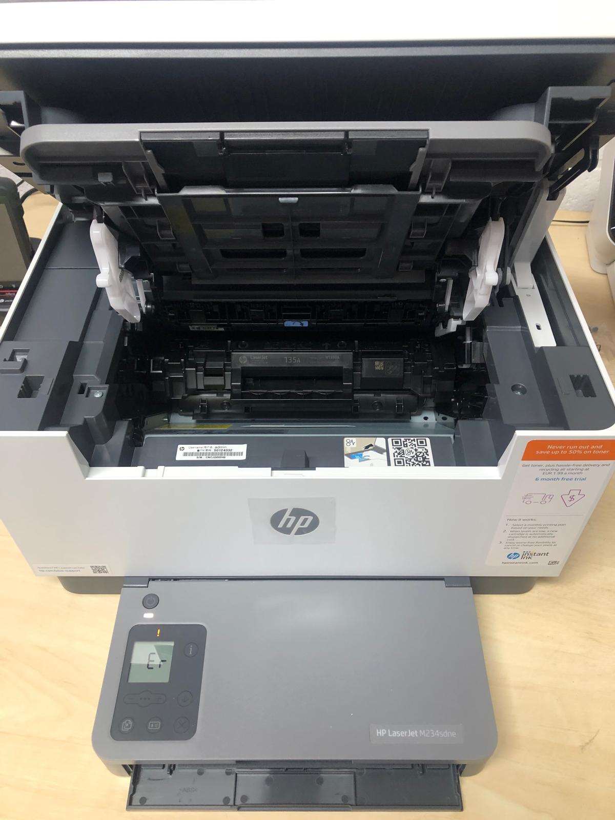 Imprimante multifonction HP LaserJet MFP M234sdne (HP+, Instant Ink, USB, LAN, numérisation)