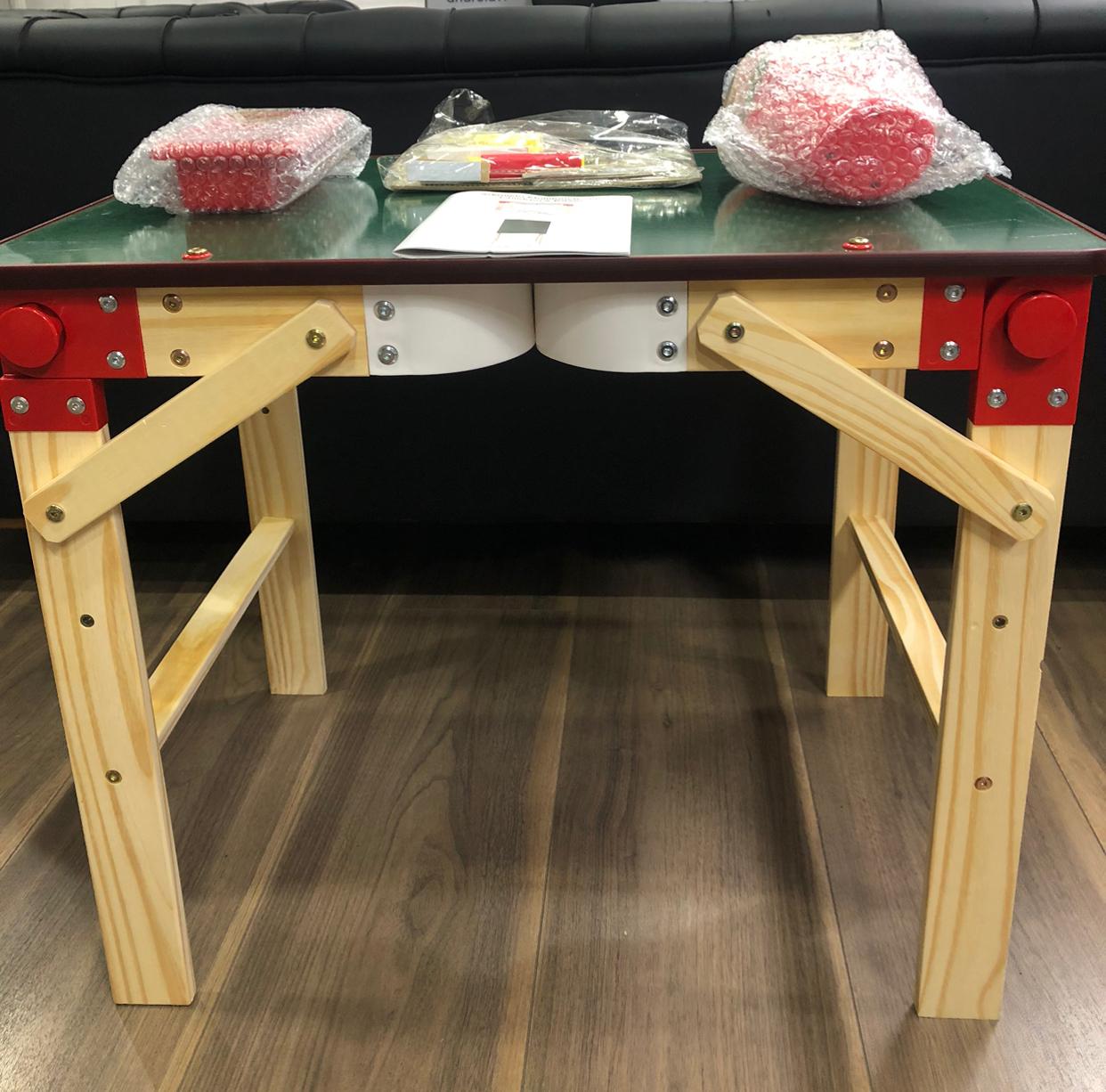 Arkmiido 2-in-1 Kindertafel aus Holz verstellbare Spiel-Tafel  zum Stehen, Malen und Zeichnen, mit magnetischem, doppelseitigem Whiteboard und Tafel für Kleinkinder, Jungen und Mädchen
