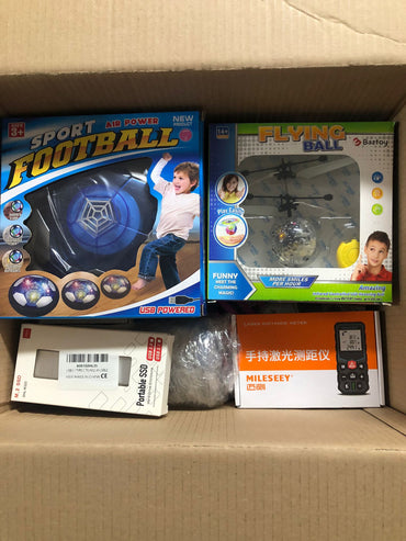 M Restposten Geschenk Mix Box  Überraschungsbox, Multimedia Haushaltswaren Geschenk Box