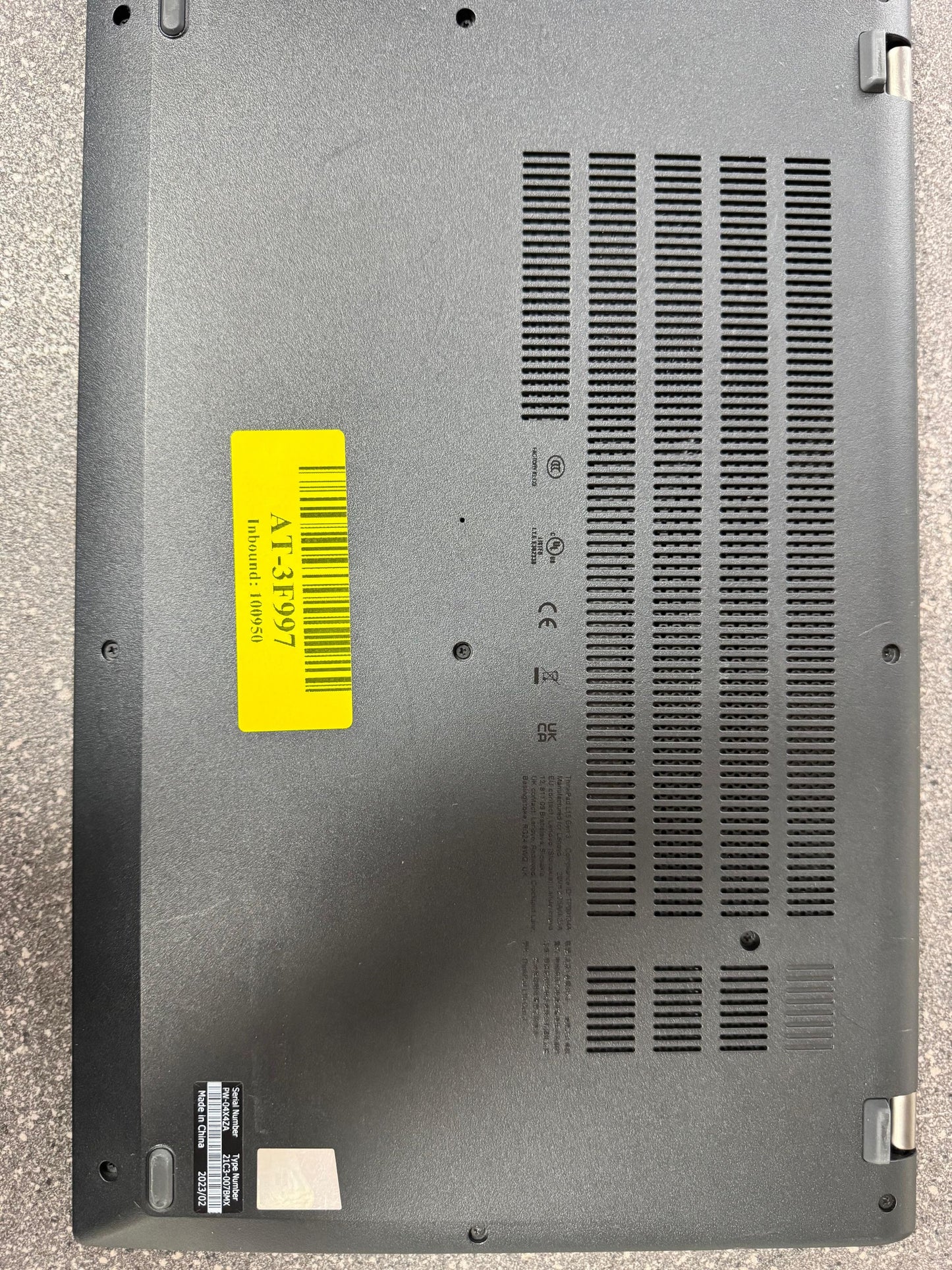Lenovo Thinkpad L15 12th Gen Intel(R) Core(TM) i5-1235U 1300 MHz 16Gb Ram 256