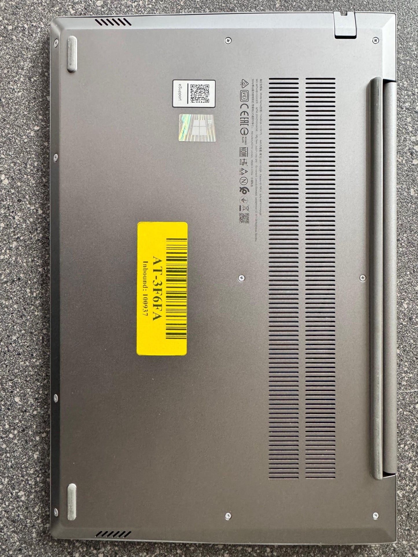 Lenovo Thinkbook 14 G2ITL 11th Gen Intel(R) Core(TM) i5-1135G7 @ 2.40GHz 1400 MHz 8Gb Ram 256