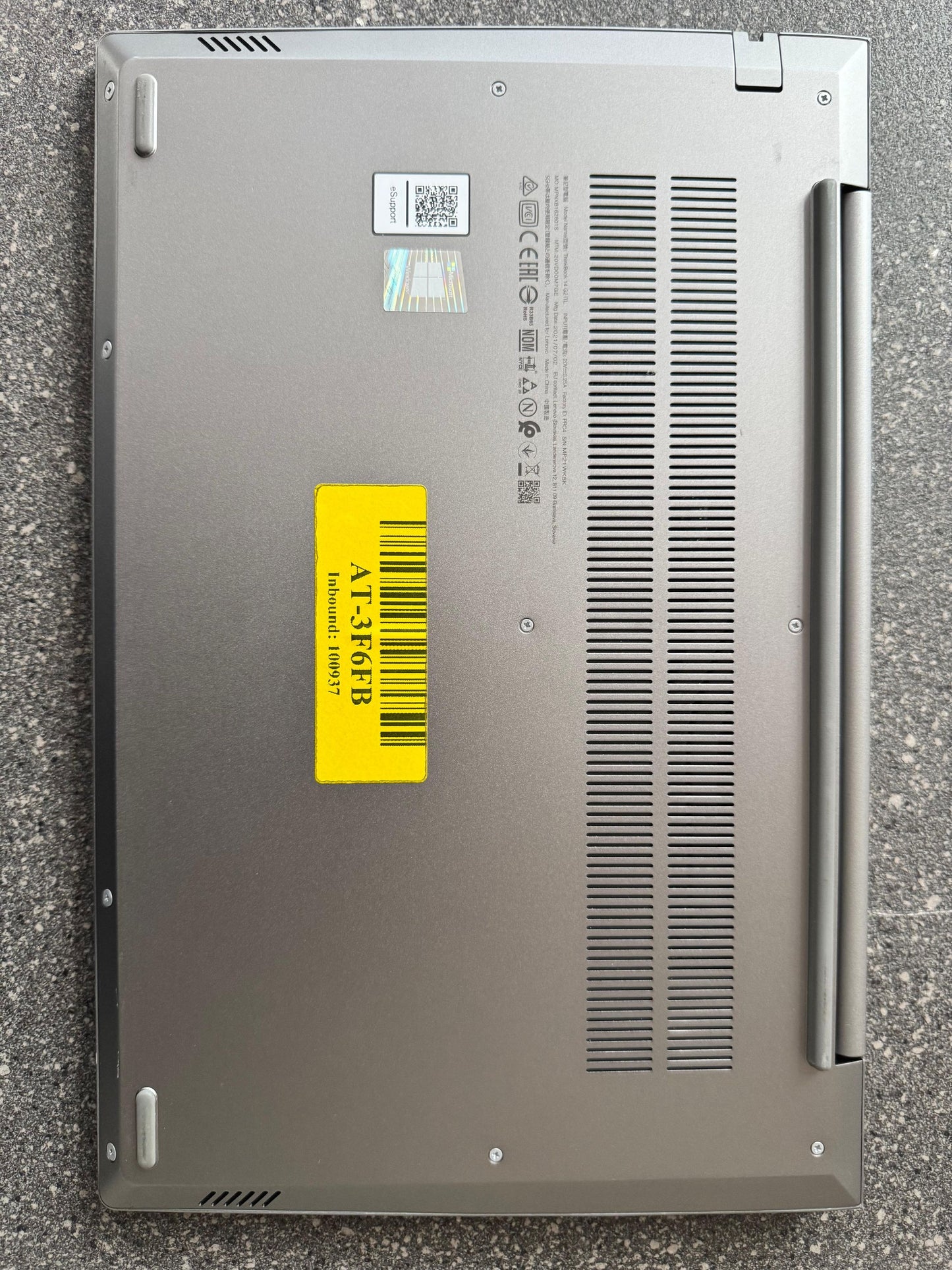Lenovo Thinkbook 14 G2ITL 11th Gen Intel(R) Core(TM) i5-1135G7 @ 2.40GHz 1400 MHz 8Gb Ram 256