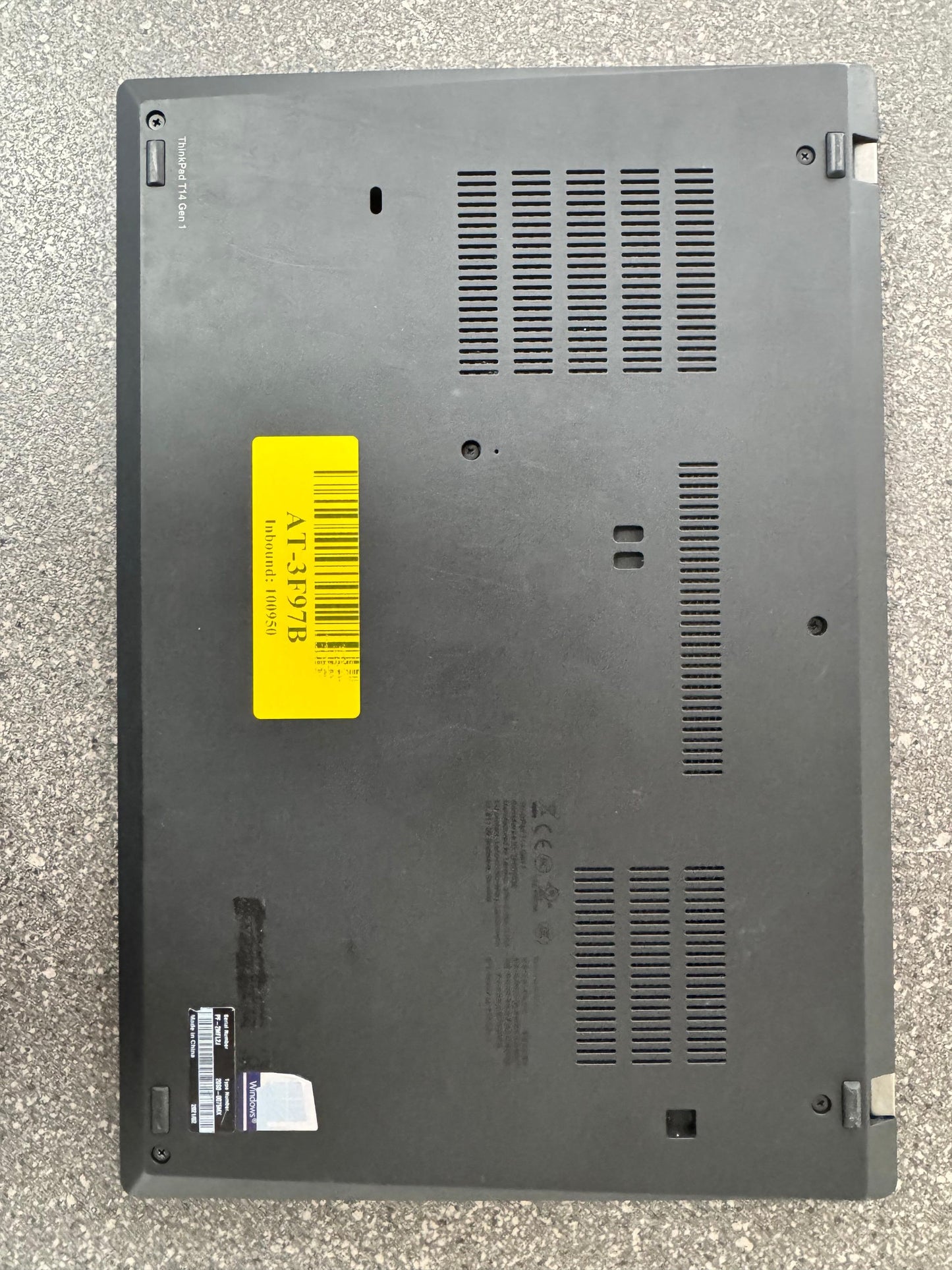 Lenovo Thinkpad T14 Intel(R) Core(TM) i5-10210U CPU @ 1.60GHz 1600 MHz 16Gb Ram 256