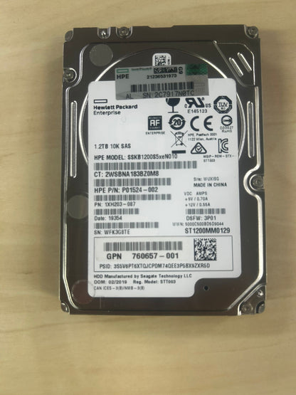 HP  P01524-002 1.2TB 10K SAS  STHB1200S5xeN010 HDD