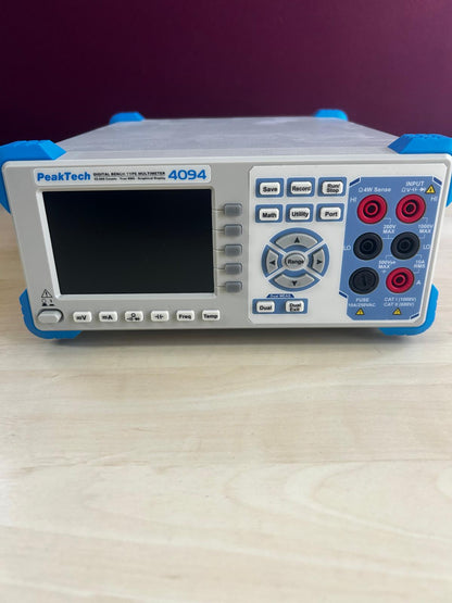 PeakTech P 4094 Tischmultimeter 55.000 Counts, TFT-Display, RS-232  Präzises True RMS Messgerät für Labor & Industrie