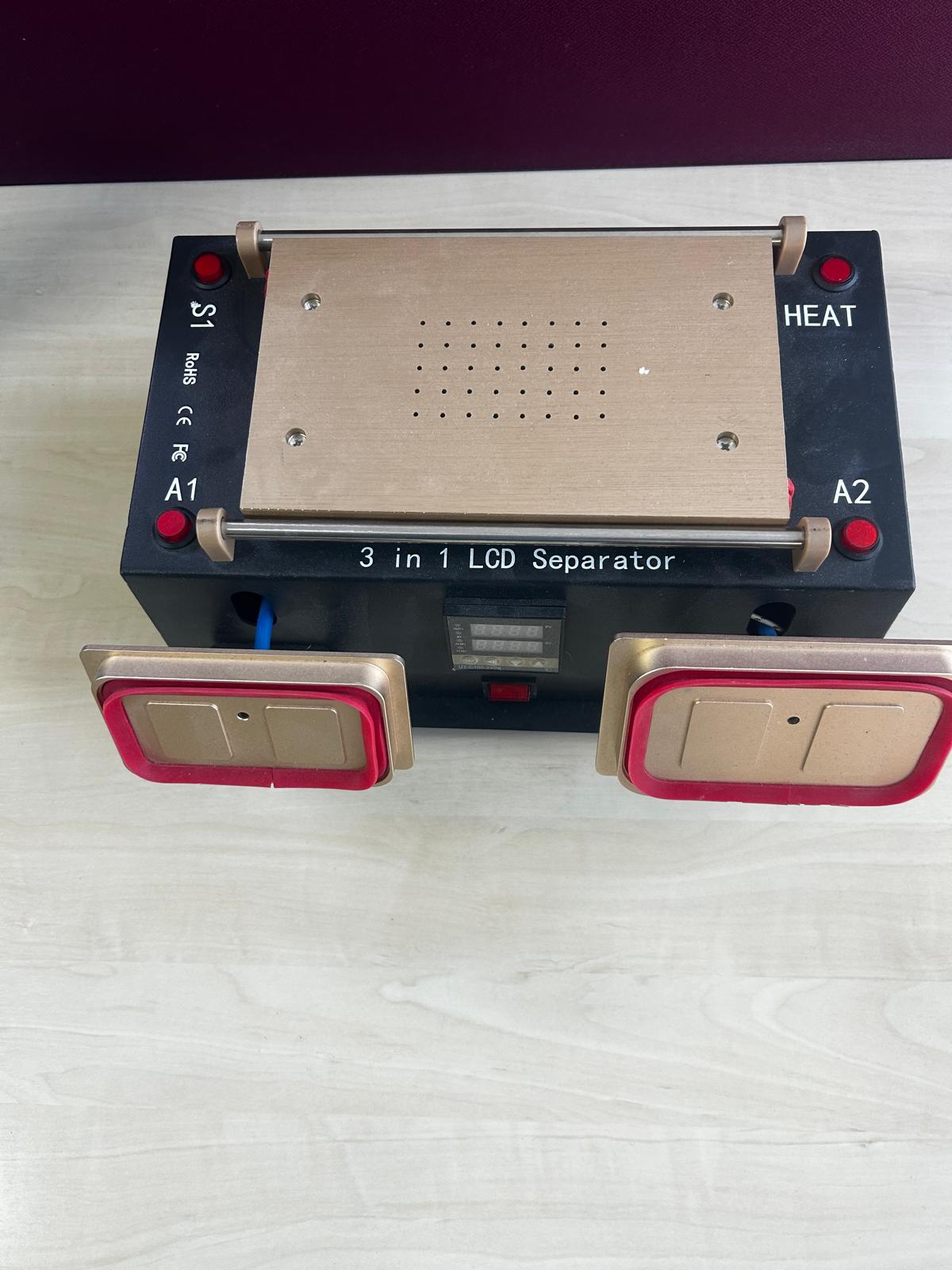 3-in-1-Vakuumabscheider mit Mittelrahmen, LCD-Bildschirm und integrierter Vakuumpumpe
