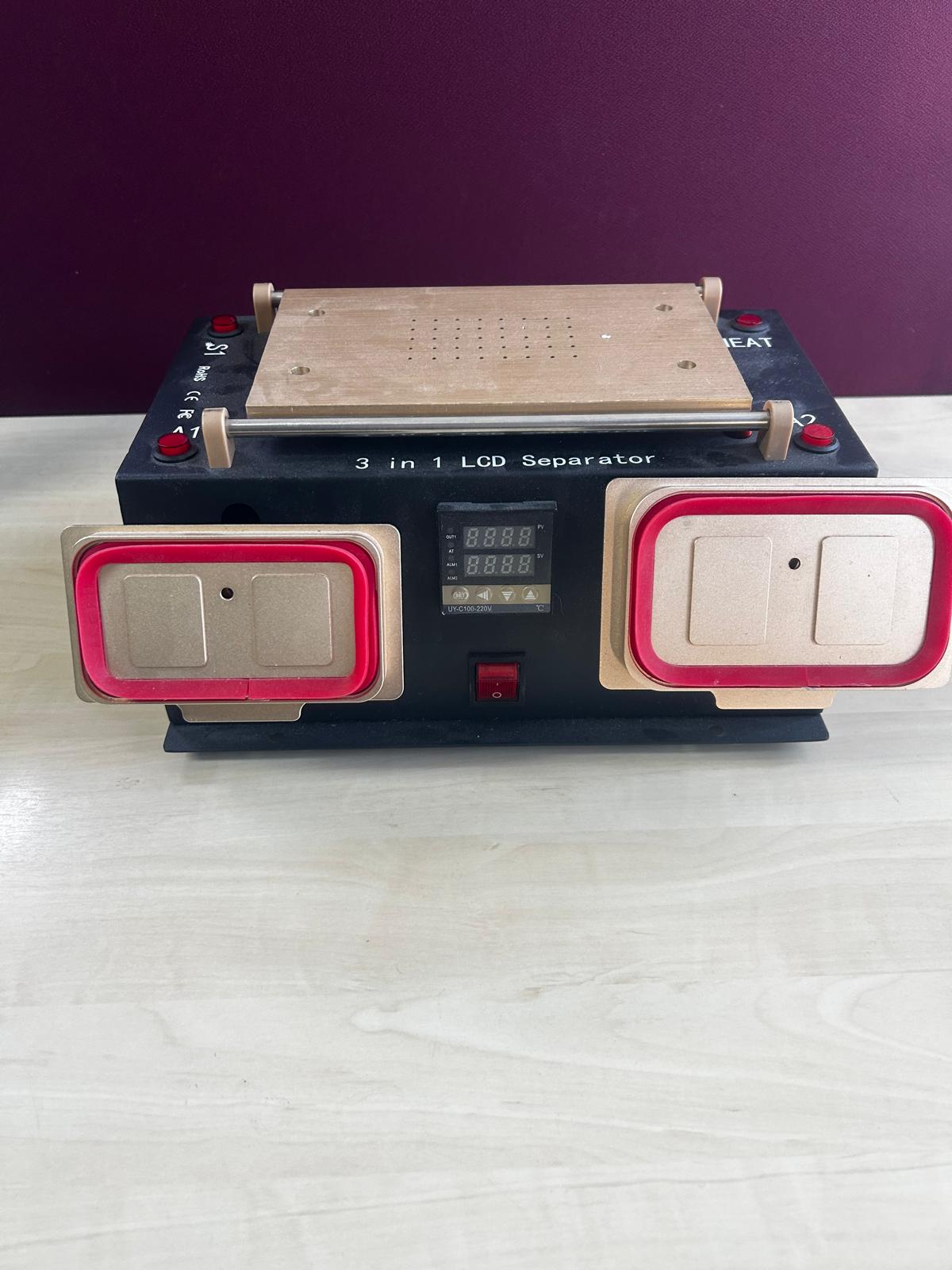 3-in-1-Vakuumabscheider mit Mittelrahmen, LCD-Bildschirm und integrierter Vakuumpumpe