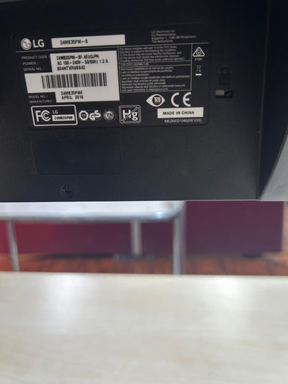 LG 24MB35PM-BF Monitor 23,8 Zoll Bildschirm 1920 x 1080 Schwarz DVI VGA