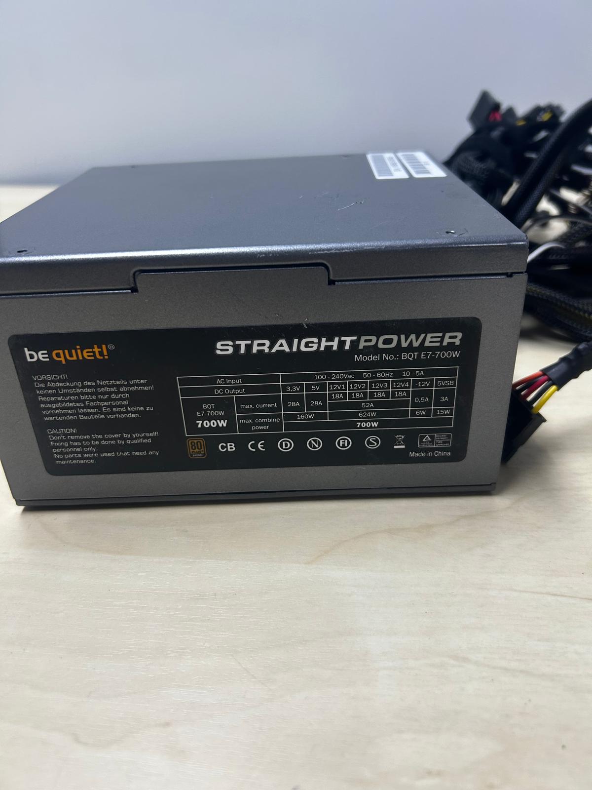 Be Quiet Staright Power BQT E7-700W Netzteil Power Supply