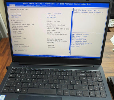 Dynabook Satellite Pro I5-8250U CPU 8.Gen. 8 GB RAM 15.6'' Notebook