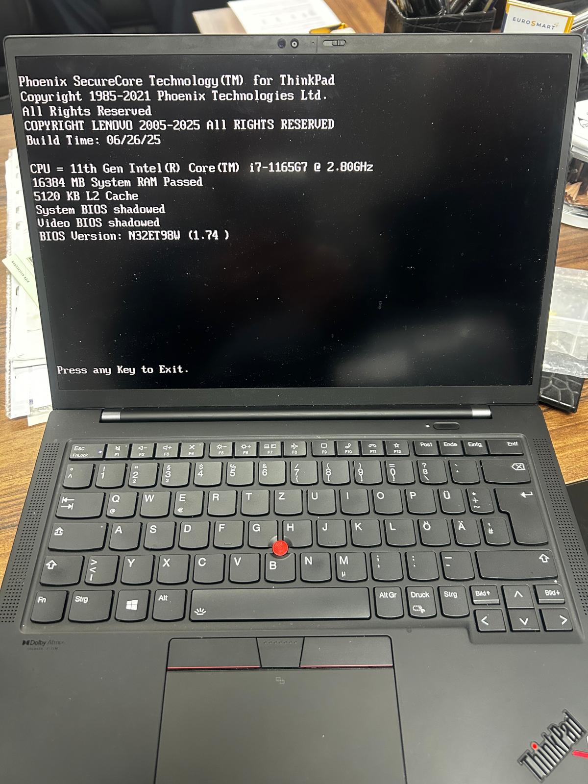 Lenovo Thinkpad X1 carbon Intel Core i7 11. Gen. 16GB RAM 2.8Ghz 14'' Notebook
